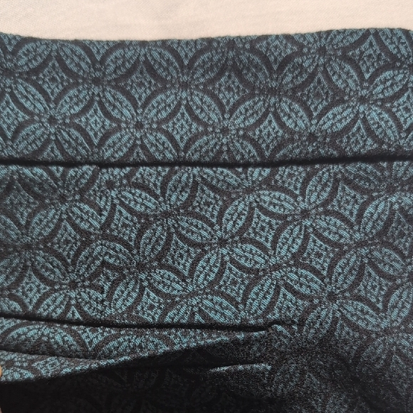 Roz & Ali Teal and Black Patterned Trousers - Picture 4 of 9